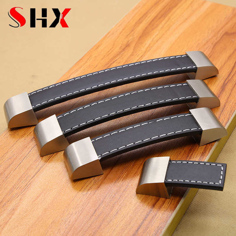 Office Furniture Hardware - Pomos de tirador modernos de cuero