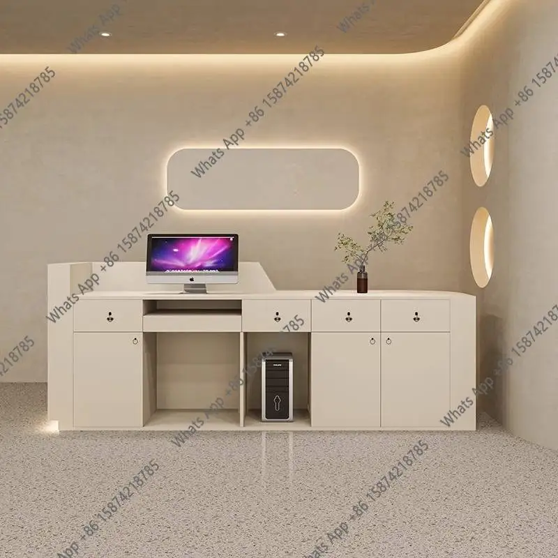 Mostradores de Recepción Blanc - Office Furniture Logo reseña y precio