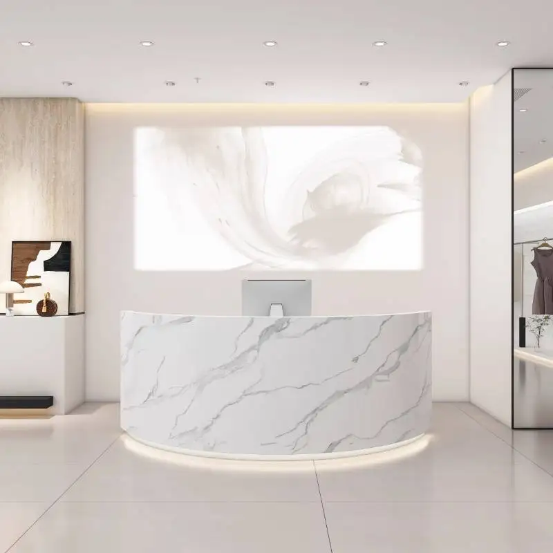 Mostradores de recepción con l - Office Furniture Logo reseña y precio