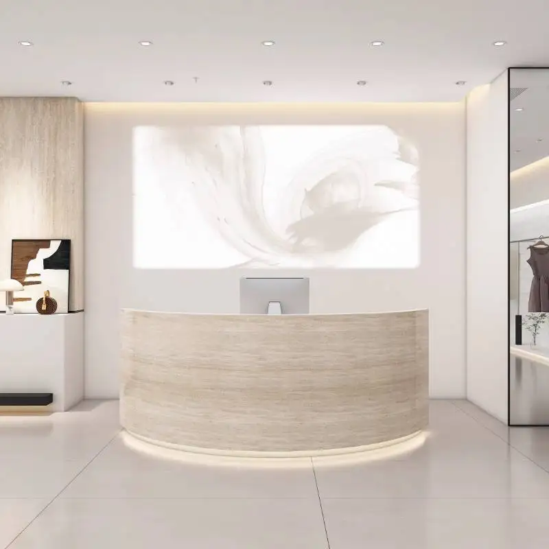 Mostradores de recepción con l - Office Furniture Logo reseña y precio