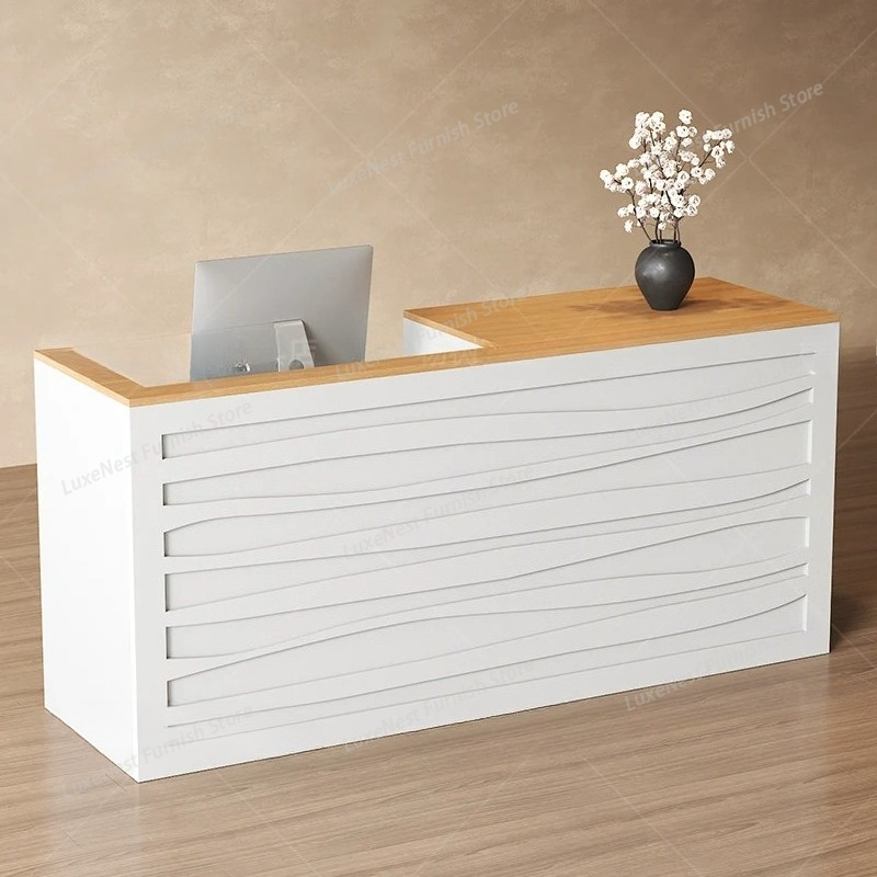 Mostrador de Recepción de Ofic - Office Furniture Logo reseña y precio