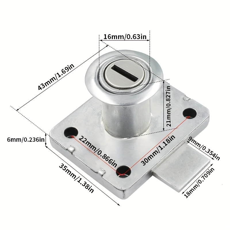 Cerradura de Cajón para Armari - Office Furniture Hardware reseña y precio